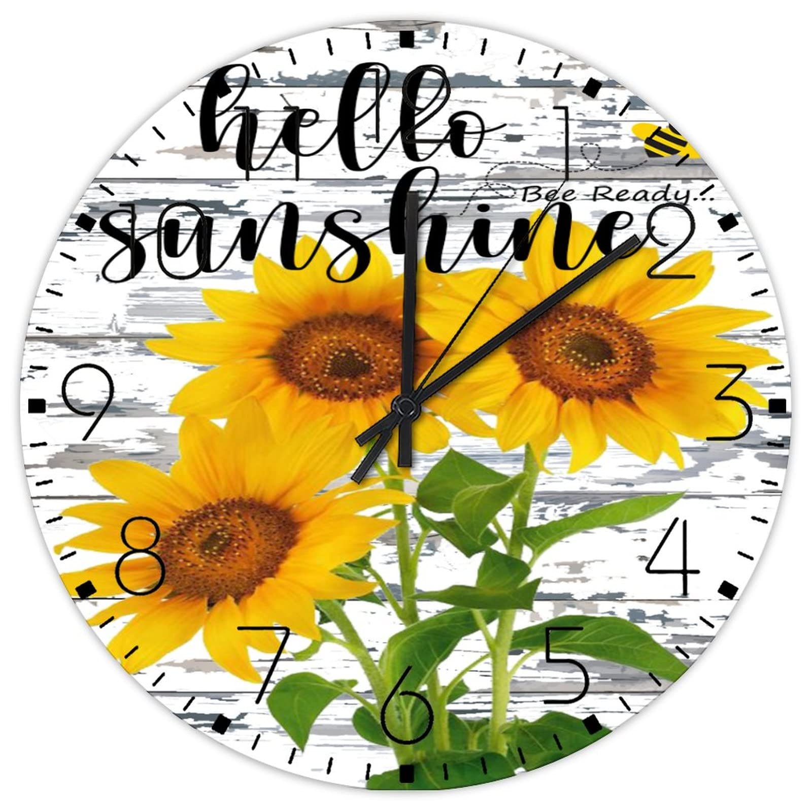 Horloge double face bois résout le manque de visibilité de l'heure