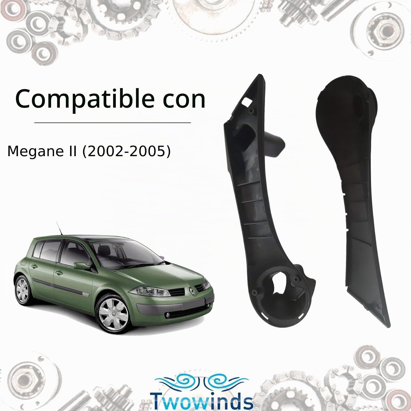 Twowinds Tirador Interior 7701475316 Compatible con Renault Mégane 2