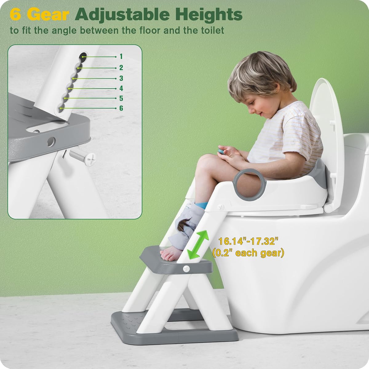 Munchkin® Sturdy™ Potty Training Seat, Grey view 4