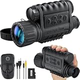 True Night Vision Monocular for Adults&comma; IR Illuminator for Complete Darkness&comma; High Sensitivity COMS Sensor Digital Night Goggles Night Vision Binoculars WG-50