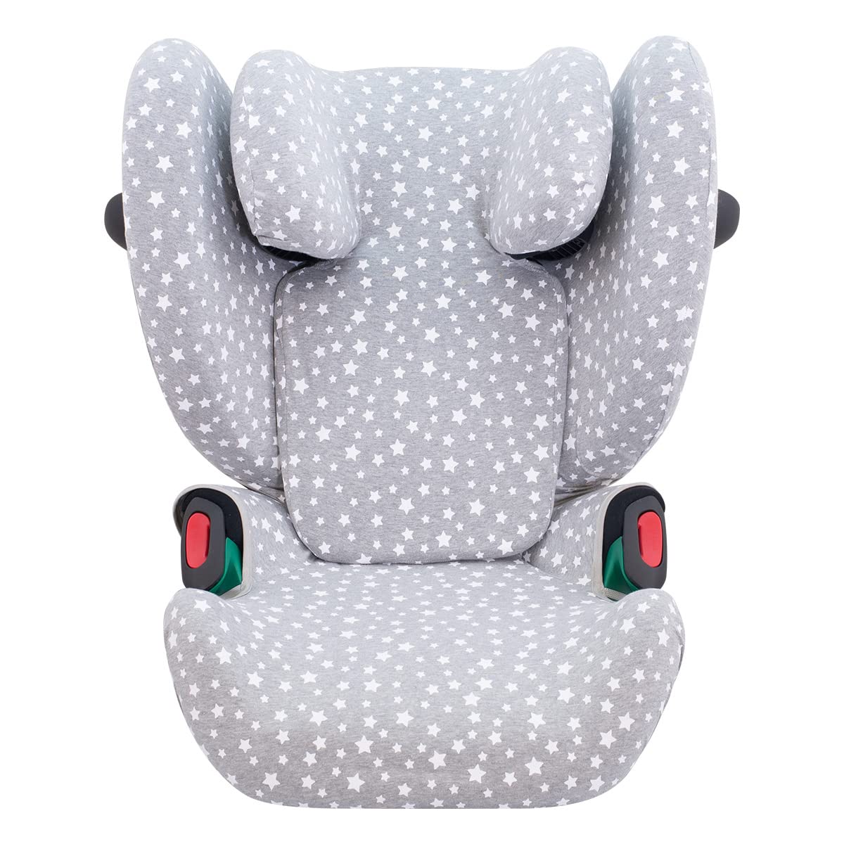 JYOKO KIDS Rivestimento per seggiolino auto in cotone compatibile con Cybex Pallas G I-SIZE (Fodera, WHITE STAR) - 5