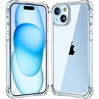 Cracksin Case Compatible with iPhone 15 Transparent Ultra Thin Soft TPU Scratch-Resistant Edge Protection Clear Case Cover [Mobile Phone Case with Reinforced Corners]