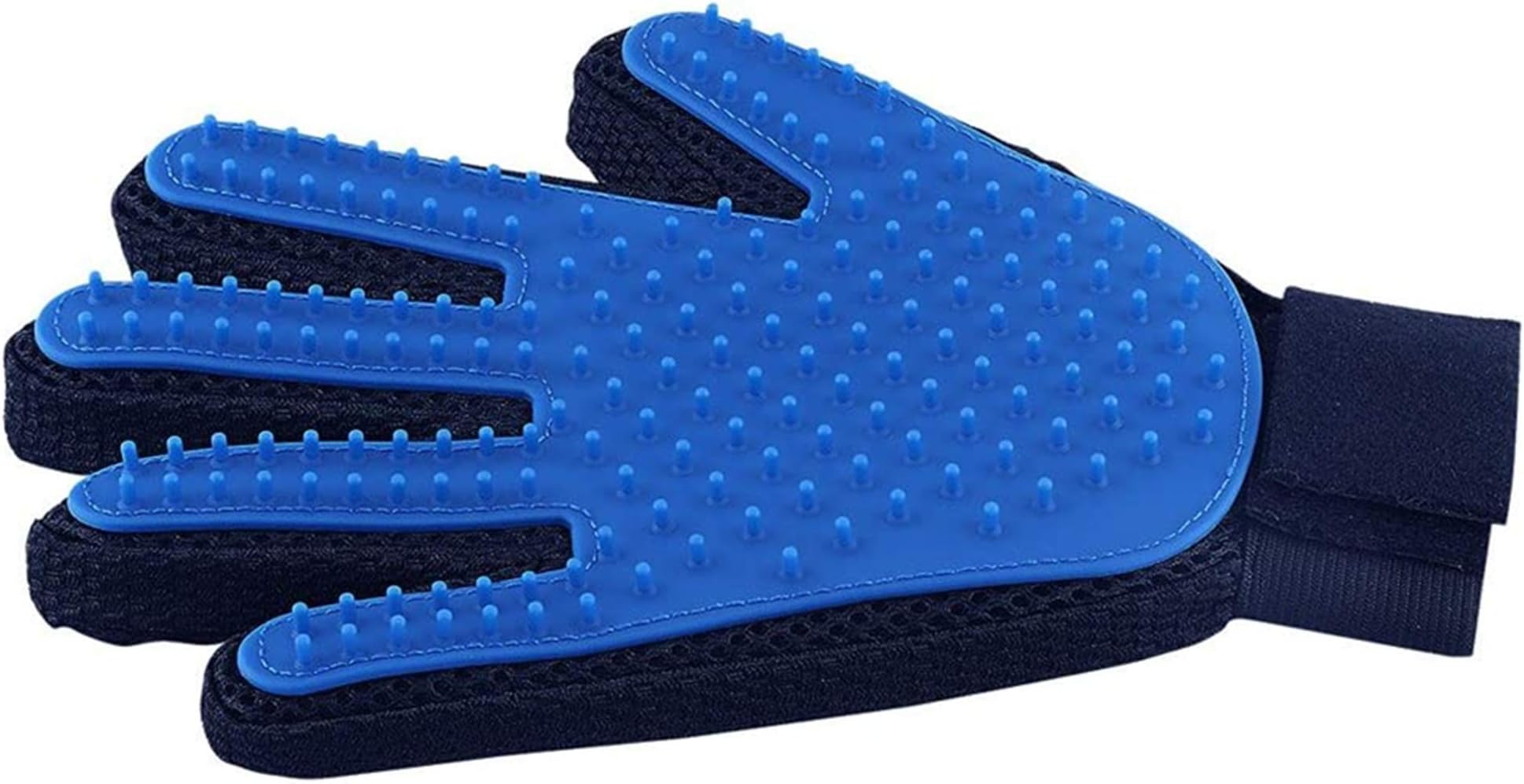 Mumoo Bear Pet Hair Remover Glove - Gentle Pet Grooming Glove BrUSh - Efficient Deshedding Glove - Massage Mitt With Enhanced Five Finger Design For Dogs & Cats