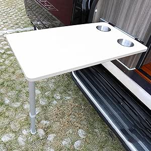 Amazon.com: TRUNXUCL Foldable RV Picnic Table with Height Adjustable ...