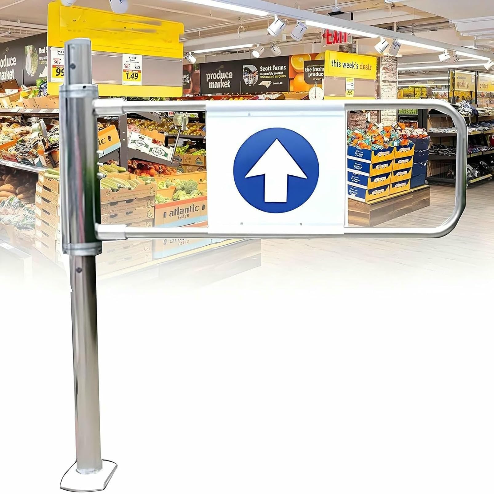 Automatyczna huśtawka, Heavy-Du Ber dla rynków, libes i obszarów widokowych - metalowa konstrukcja dla lepszej kontroli dostępu