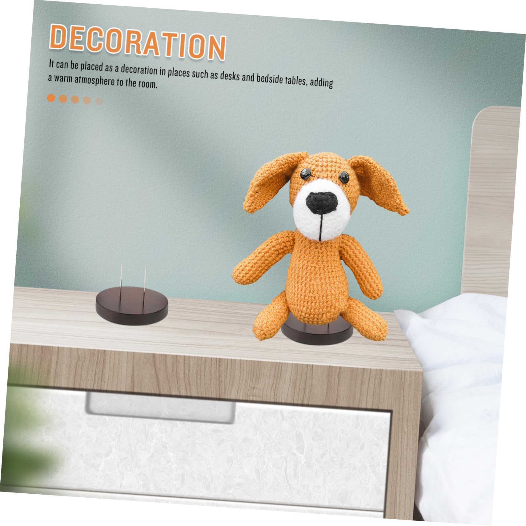 Cabilock 2pcs Doll Base Holders Holder Doll Felt Doll Display Holder Stand Soft Felting Support Showing Carrier Showcase for Doll Holder Dolls Stainless Steel Black