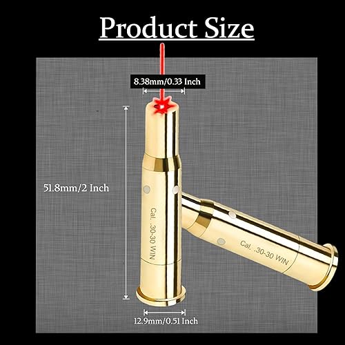 Miniatura 4 de GOTICAL Red Dot 30-30 Win Laser Bore Sighter Boresight Caza Herramienta 3030 Cartucho Bore Sight Láser Rojo