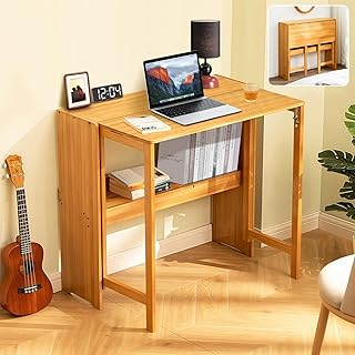 12 Modern Small Bedroom Ideas for Men That Feel Clean 55 Bamboo Folding Desk,Space-Saving Computer Desk for Small Spaces, Foldabl...