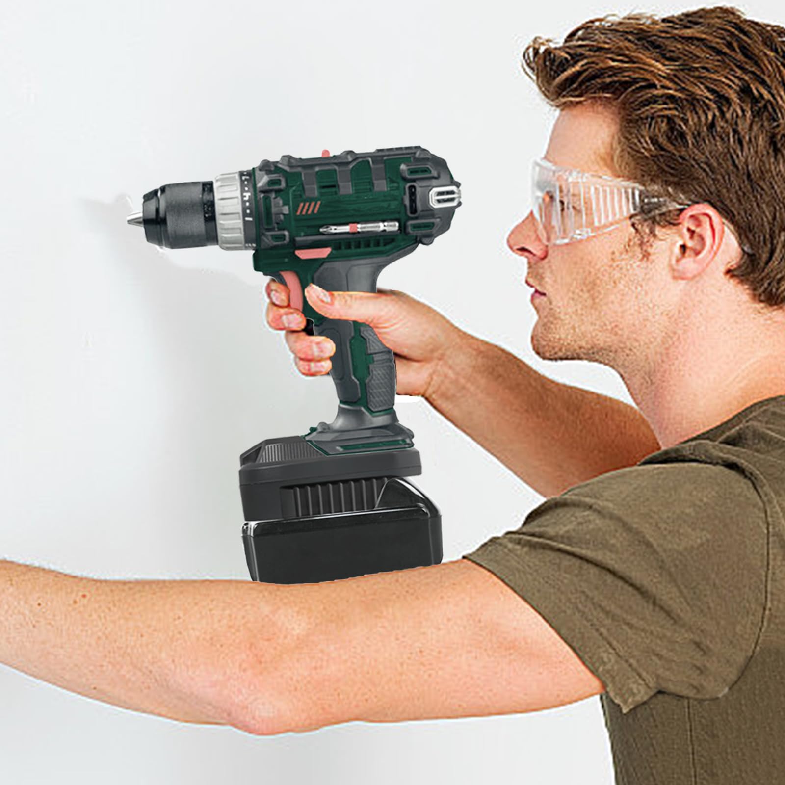 Adattatore per batteria Makita a Parkside, adatto per batterie al litio Makita da 18 V, per utensili elettrici Parkside senza fili da 20 Volt