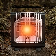 Portable Gas Heater,Cassette Space Heater,Camping Gas Stove,Butane Gas Canister,for Camping Ice Fishing Hiking LPG Heater Gas Stove,275 * 275 * 180mm (Color : Black)
