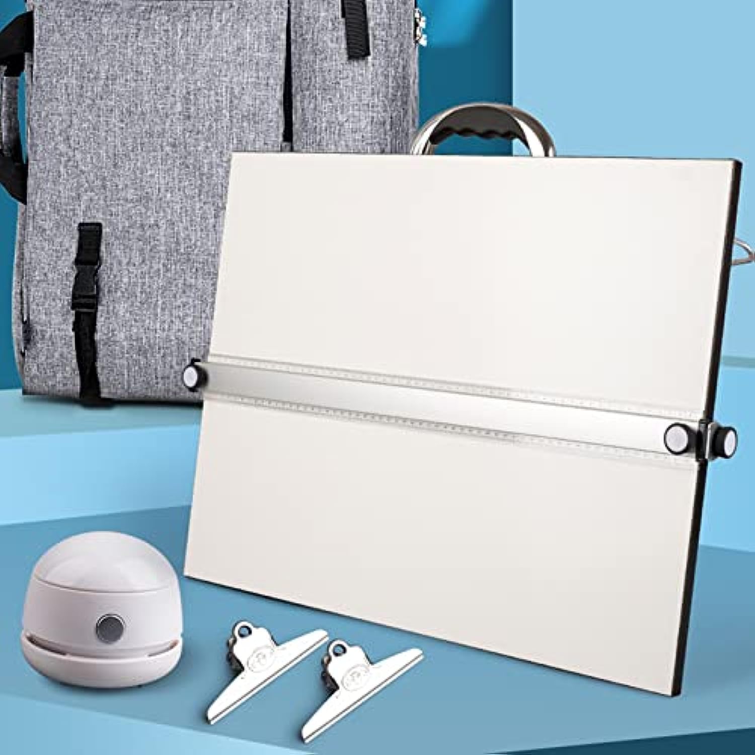 Professionelles magnetisches Zeichenbrett mit Parallellineal und ergonomischem Griff, ideal für Studenten und Architekten (60 x 45 cm)
