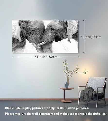 Vista 42 de DZL Art A74769 - Impresiones en lienzo abstractas para pared, pinturas artísticas azules y marrones, lienzo estirado de madera, enmarcado para sala