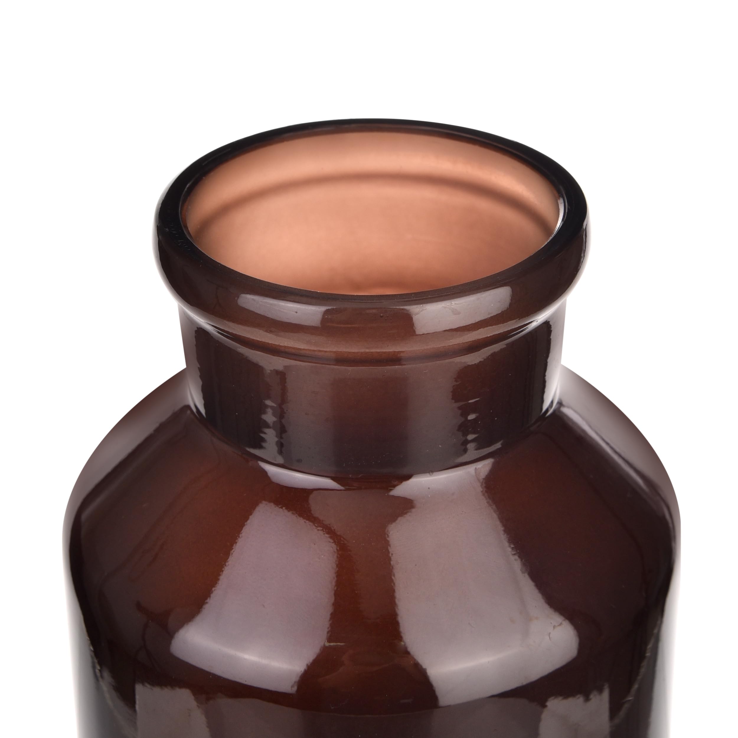 Botella de vidrio, botella de reactivo de boca ancha de laboratorio, botella de reactivo de vidrio ámbar, botella de vidrio de borosilicato de 1000 ml con tapón de tierra de vidrio (1000 ml)