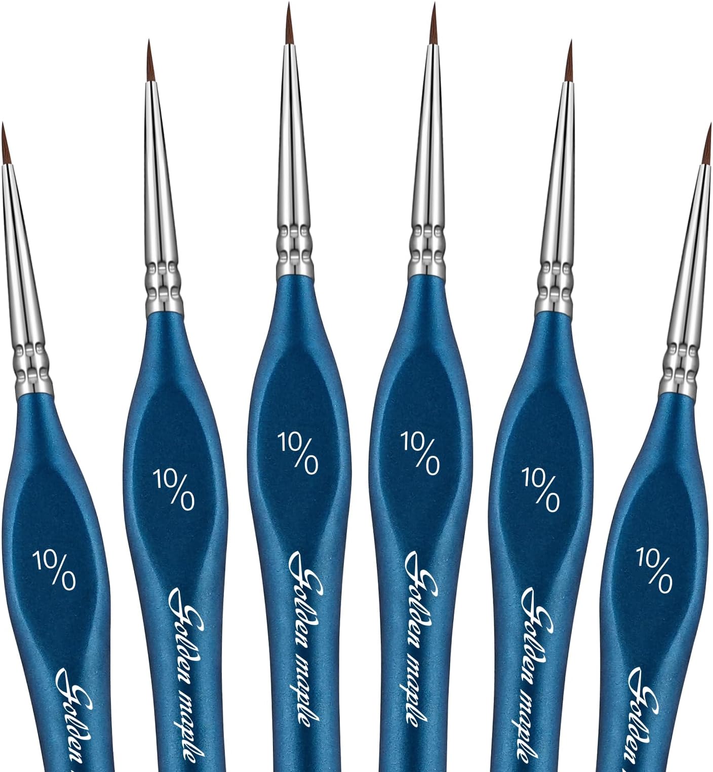 - Detail Paint Brushes10/0, Golden Maple 6PC Extra fine Detail Miniature Paint Brush Very Fine Tip Paint Brush Set for Small Scale Models Paint by Numbers for Adults - Acrylic Watercolor Oil, Blue