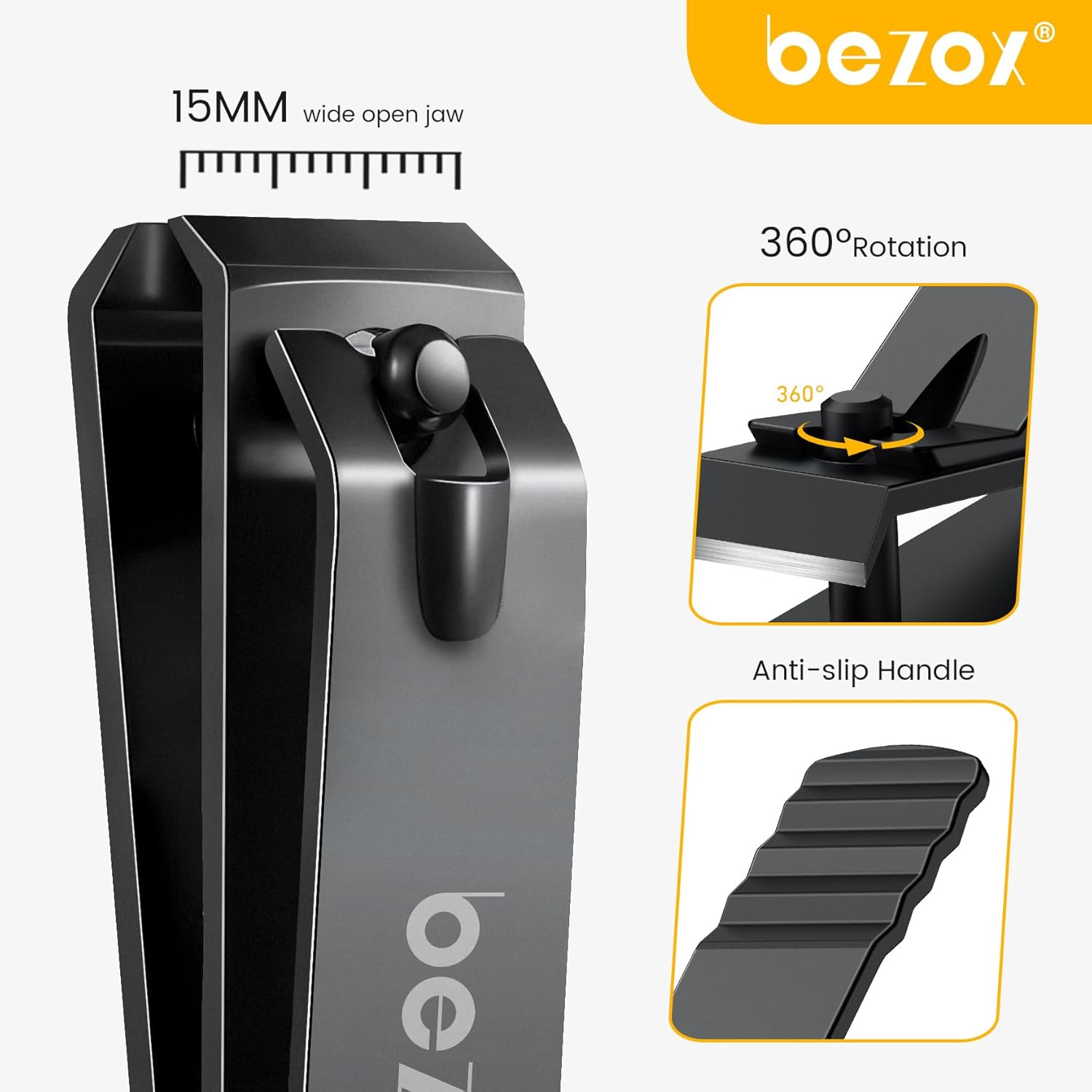 Lar Toe Nail Clippers for Thi Nails - Straight Ed Nails