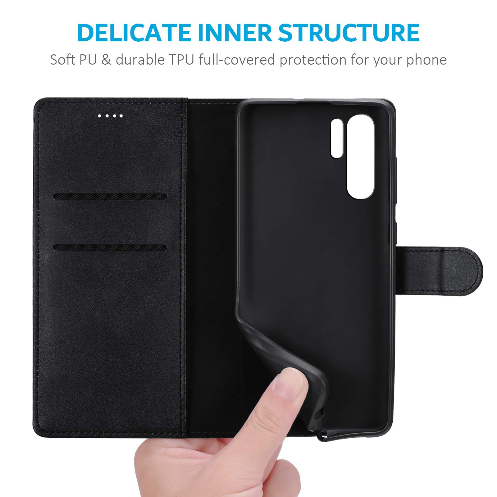 Custodia In Pelle Di Montone Di Lusso Per Huawei P30 P20 P40 Lite Pro P - Foto 2