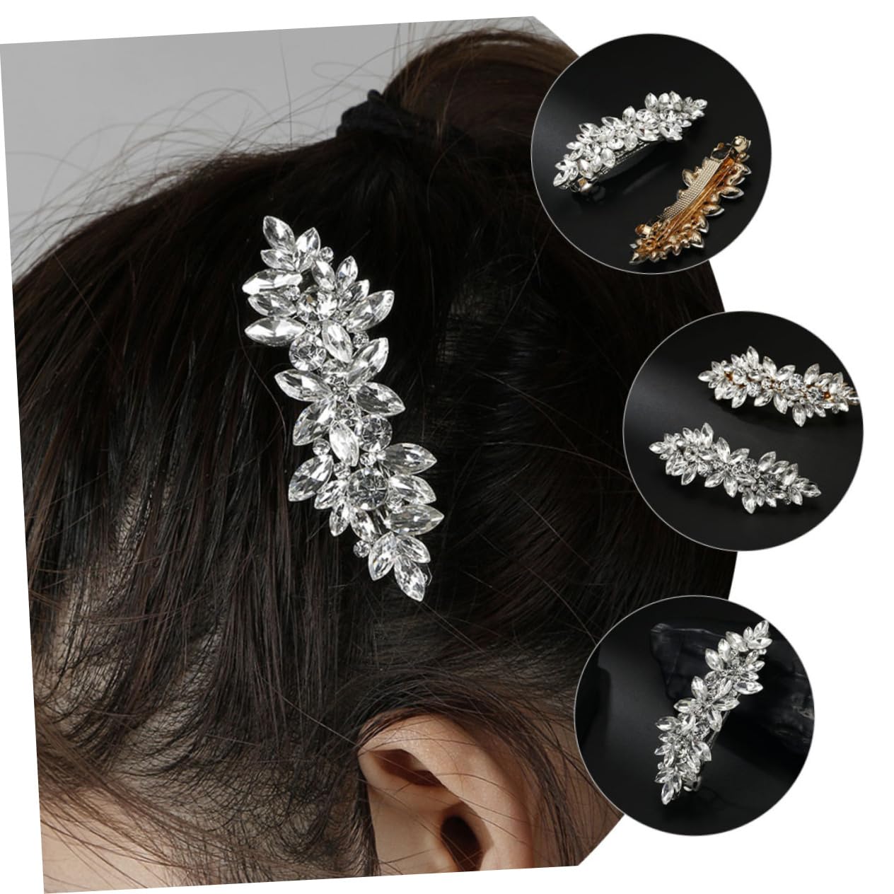 Mikinona 6piezas Horquillas De Rhinestone Para Mujer Accesorios De Pelo Elegantes De Para
