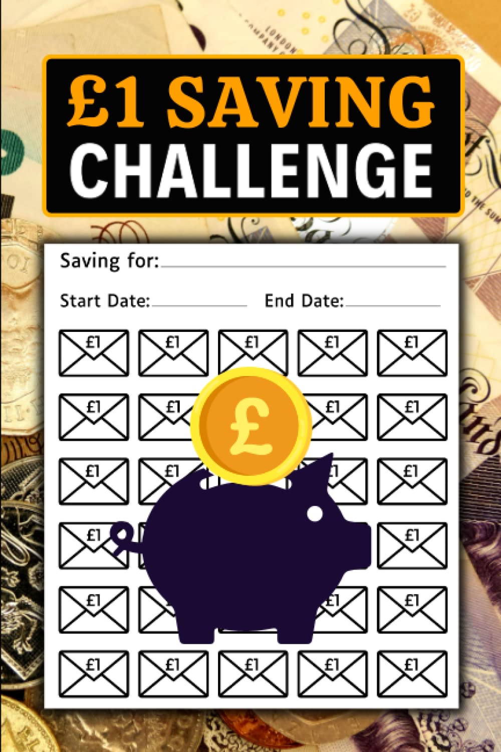£1 Saving Challenge: Money Saving Challenge for 52 Week | Weekly and Daily Savings Challenge Envelopes Chart
