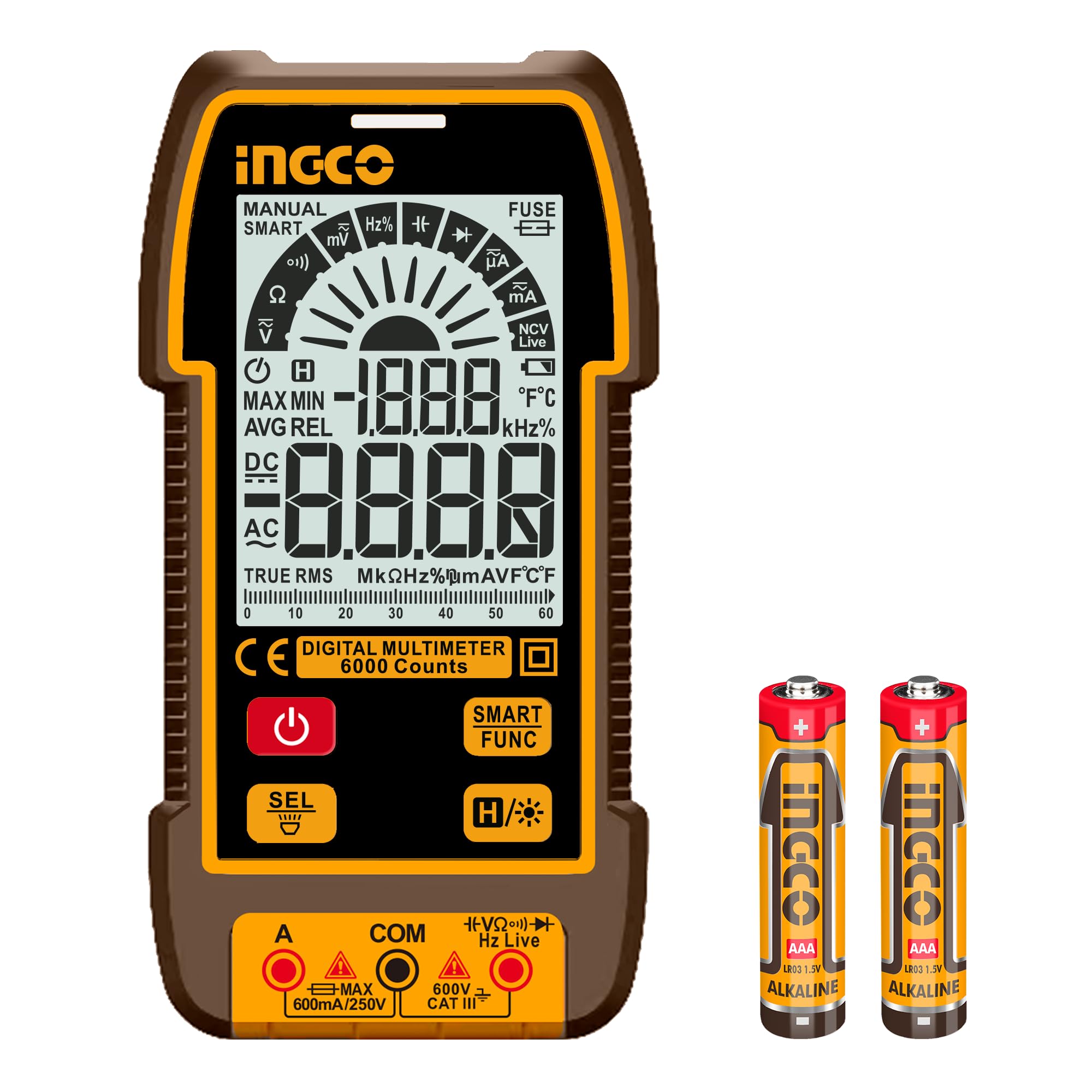 INGCO Digital Multimeter TRUR RMS 6000 counts-picture-13