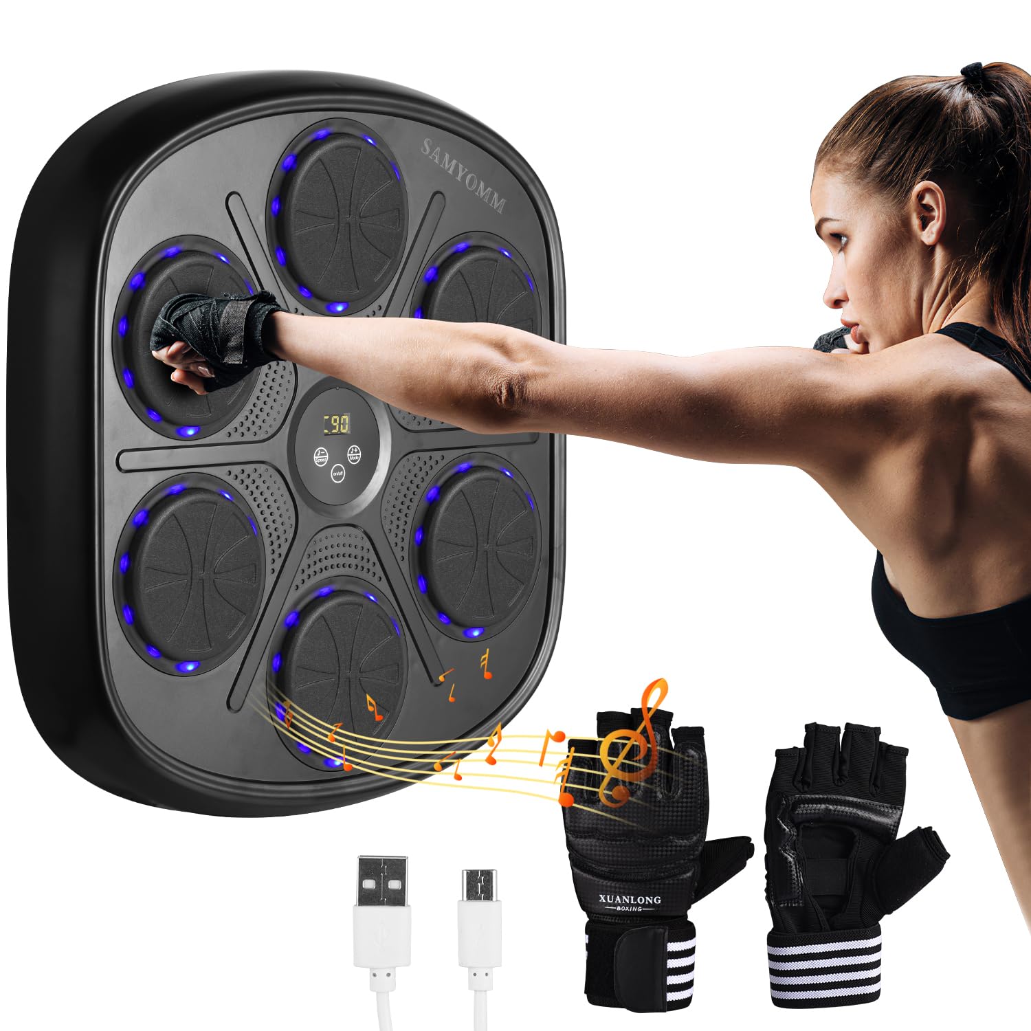 Musical Boxing Machine, Boxing Gym Equipment, Boxing Music Machine with Boxing Gloves, Boxing Music Training Machine, Smart Music Boxing Machine, Boxing Target (B0CVX4BGF9) Amazon Price History, Amazon Price Tracker