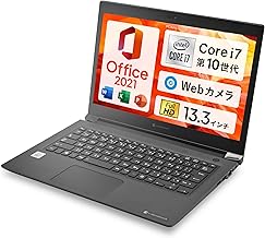 Toshiba Dynabook S73 / 13.3-inch Laptop/CPU: 10th Generation Core i7 / Memory: 16GB / SSD: 256GB / Win11 / MS Office 2021 / Webcam / Type-C / 1920 x 1080 (Full HD) / Wi-Fi, Bluetooth/PC King