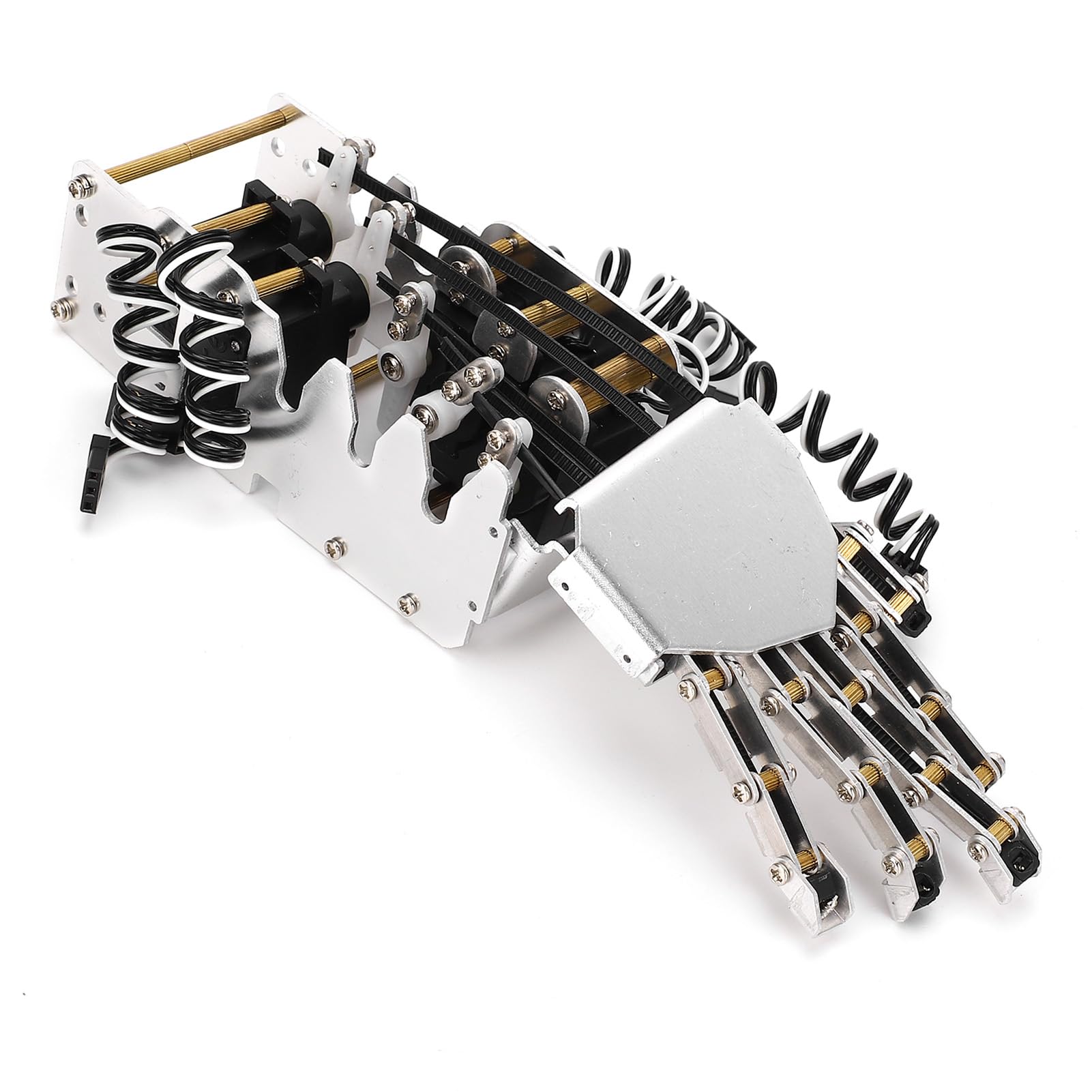 Ausla Zestaw Robota Ręcznego, Metalowa Ręka Robota z 5 Analogowymi Serwami, Prawa Mechaniczna Ręka w Skali 1 1, Ruch Palca 180 Stopni do Rozwoju i Nauki Robotyki