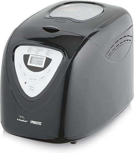 Panificadora Princess 152009 de color negro con panel de control digital
