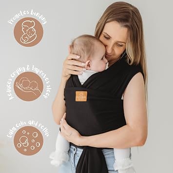 Baby Sling Wrap Newborn to Toddler Carrier, Stretchy Baby Wraps - Baby Sling Safety Tested, Hands-Free Baby Wrap Carrier, Newborn Sling - Baby Carrier