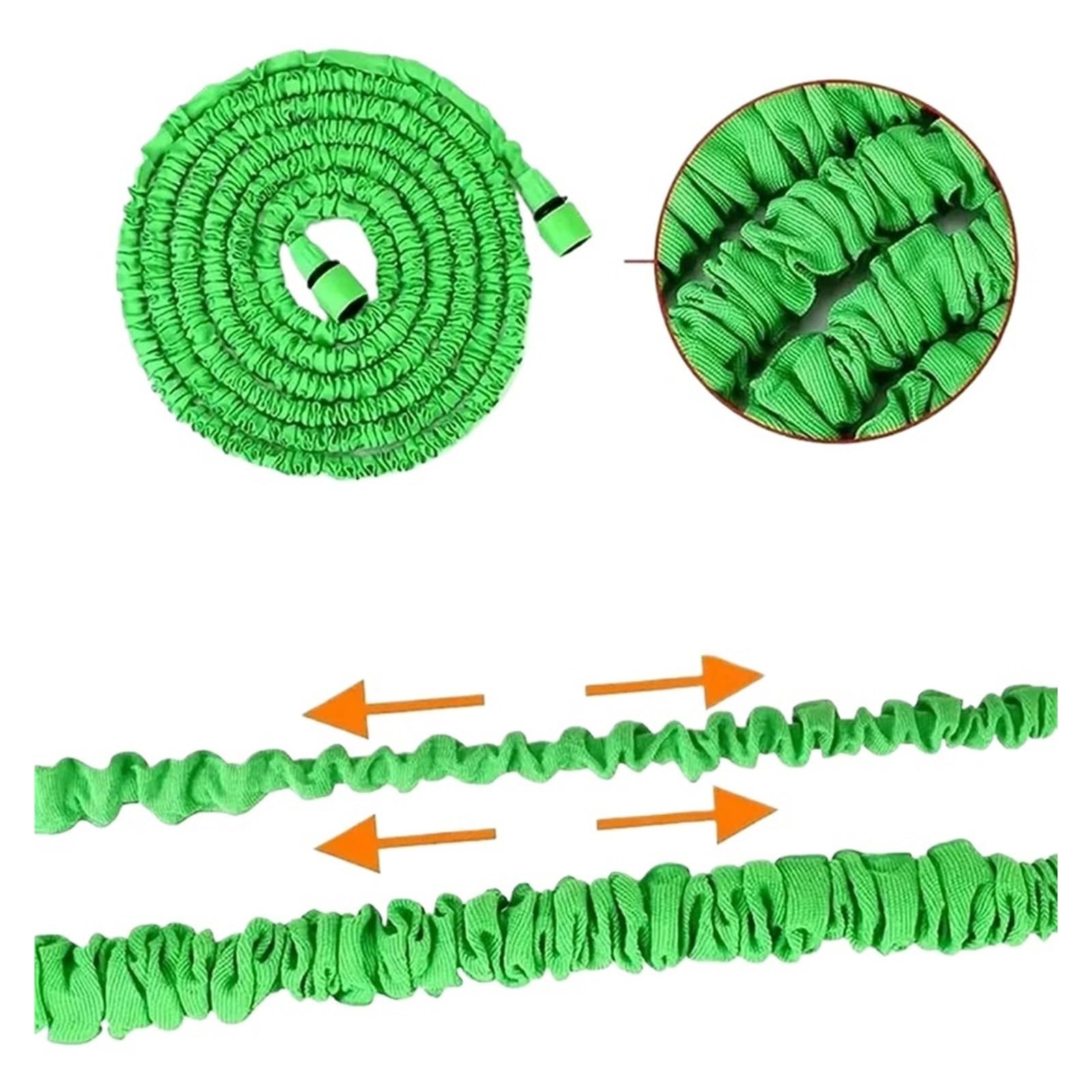 Juego de mangueras de jardín extensibles Manguera de jardín, tuberías de agua mágicas, pistola de agua de alta presión for lavado de autos, herramientas de riego multifunción for el jardín del hogar(B