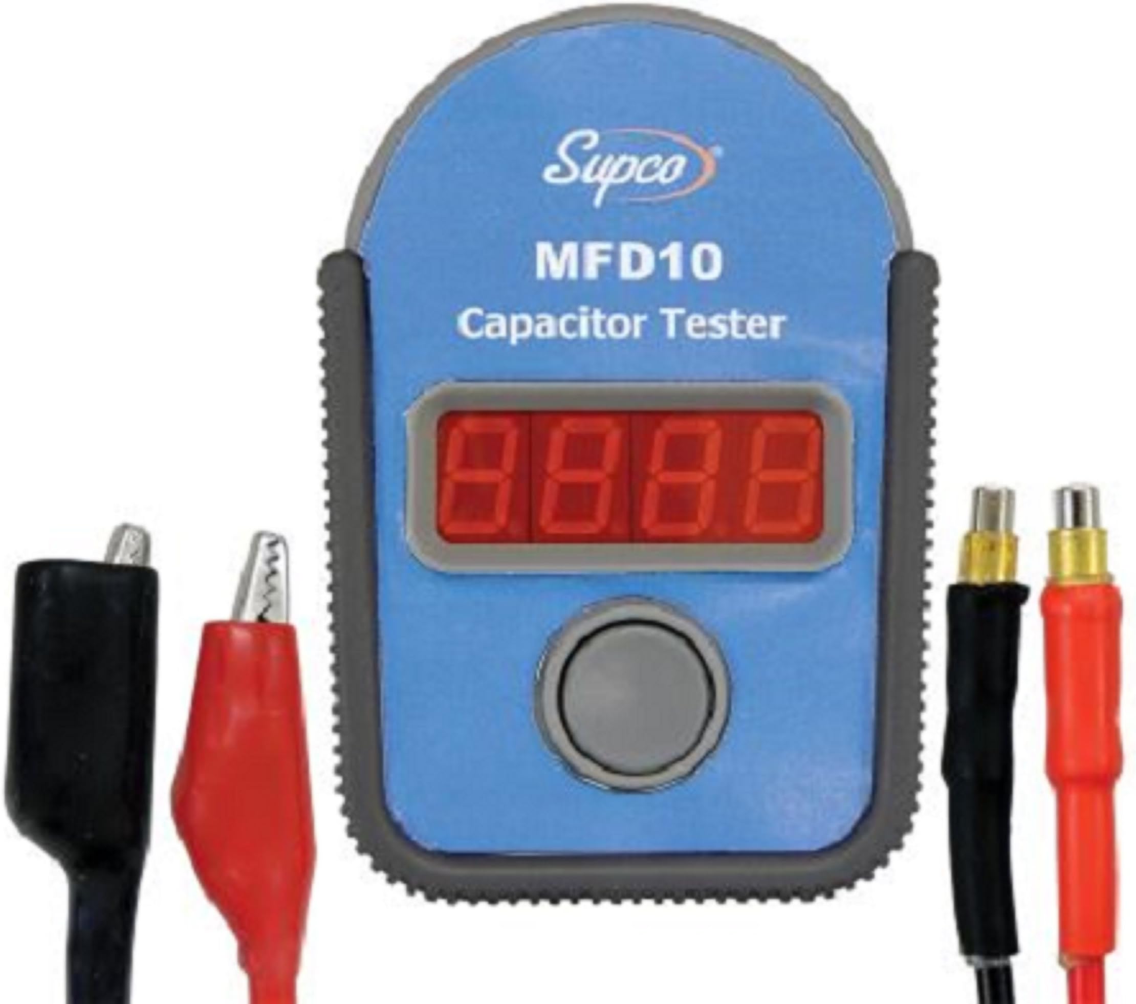 Supco MFD10 Digital Capacitor Tester with LED Display, 0.01 to 10000mF Range, /- 5 Accuracy