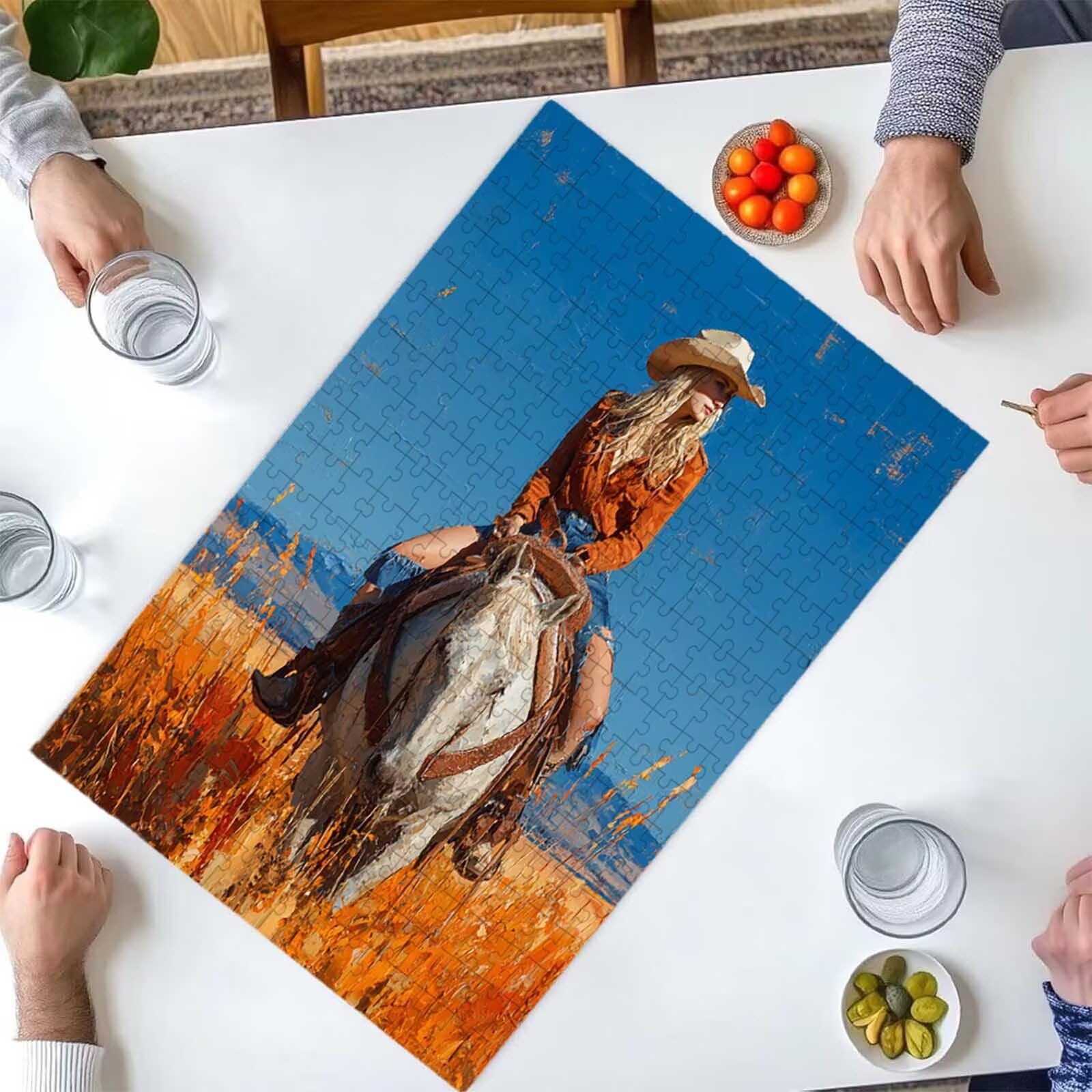 Puzzle dla dorosłych 1500 sztuk | Zabawa rodzinna i zajęcia grupowe dla nastolatków i prezent urodzinowy dla dzieci w wieku 14 lat | Dekoracja domu i pomysł na prezent Relax87 x 57 cm PjY11641 0-3