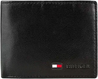 [トミー ヒルフィガー]TOMMY HILFIGER 二つ折り財布 31TL25X020 Passcase coin wallet メンズ 001 BLACK ブラック [並行輸入品]