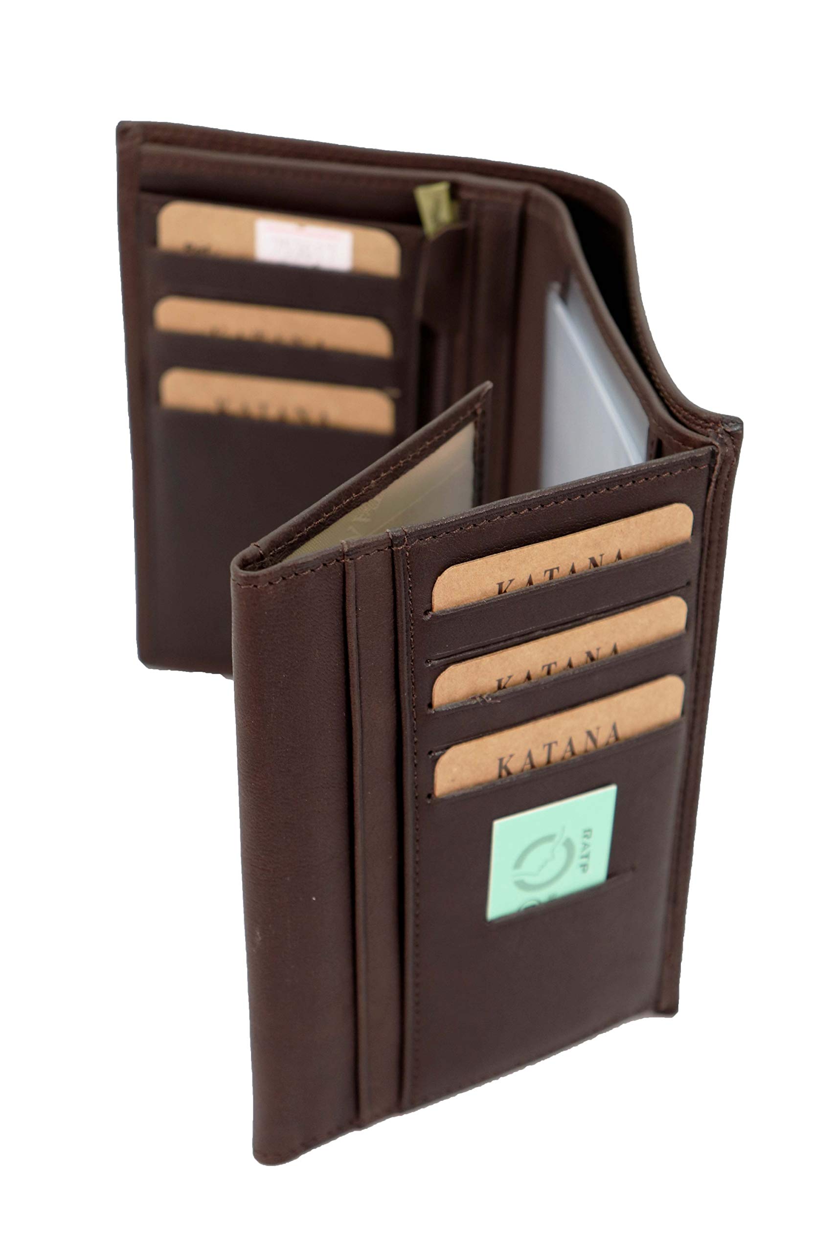 Katana Grand Portefeuille Mixte à 3 Volets en Cuir réf 753017 (5 coul.disp.) (Choco)