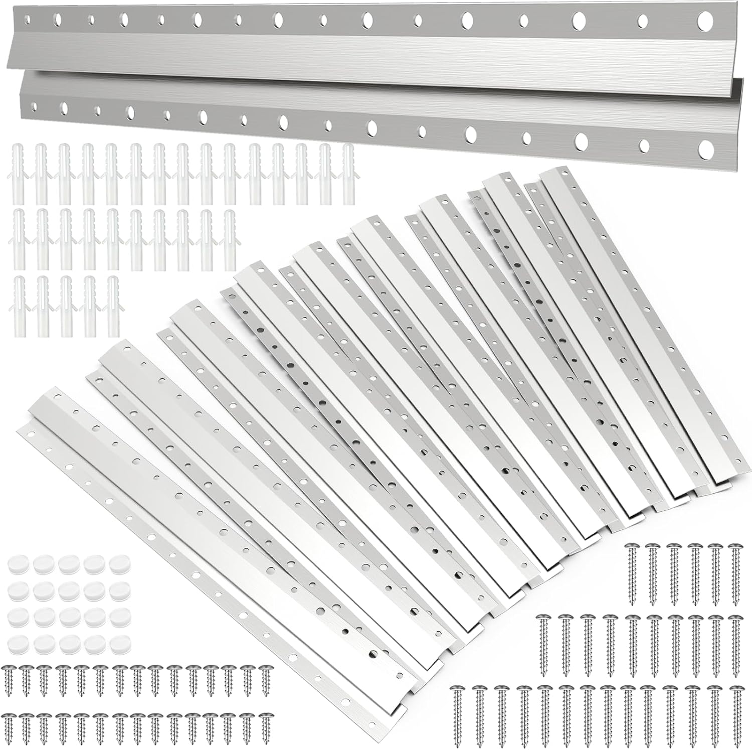 16"-10 Pairs French Cleat Hanger,Z-Hanger Picture Hanging Kit,Wall Mounting Brackets Cleat Picture Hanger Kit Z Bar Clips for Hanger Supports 60 lbs,Z Bar Hanger for Pictures,Mirrors,and Art