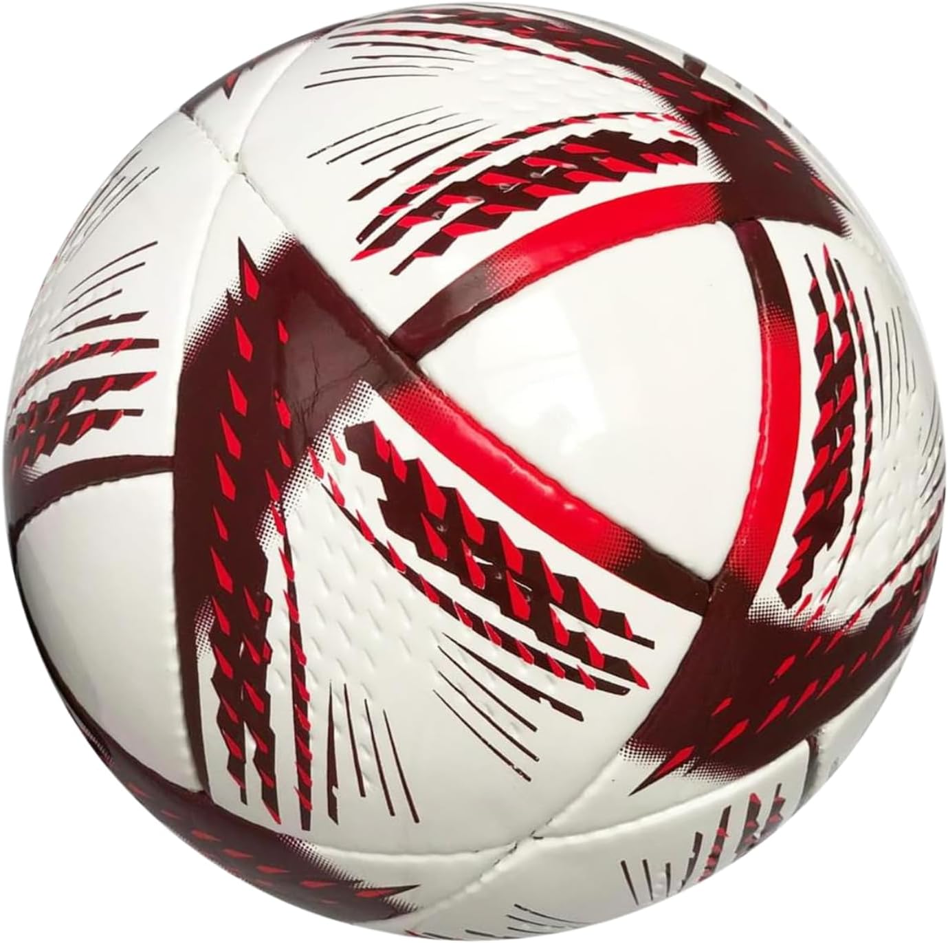 World Cup 2022 Soccer Ball Size 5 Replica Premium Rexine Design Collectible Gift for Fans, Ideal for Training Display and Soccer Memorabilia Lovers OIi-136