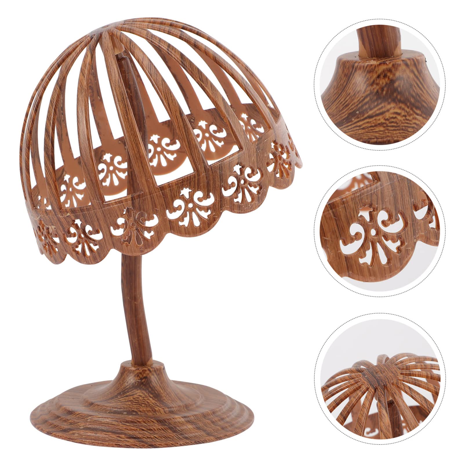 Toddmomy Pe Hat Display Stand Dome Design Desktop Hat Rack Wig Holder Space Saving Hangers for Shop Home Closet - Image 4