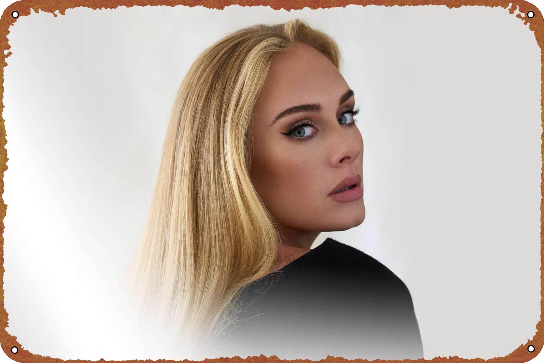 Adele One Night Only Tin logo retro poster restaurant wall decoration home door garden store bar coffee shop club logo gift 12 X 8 inches