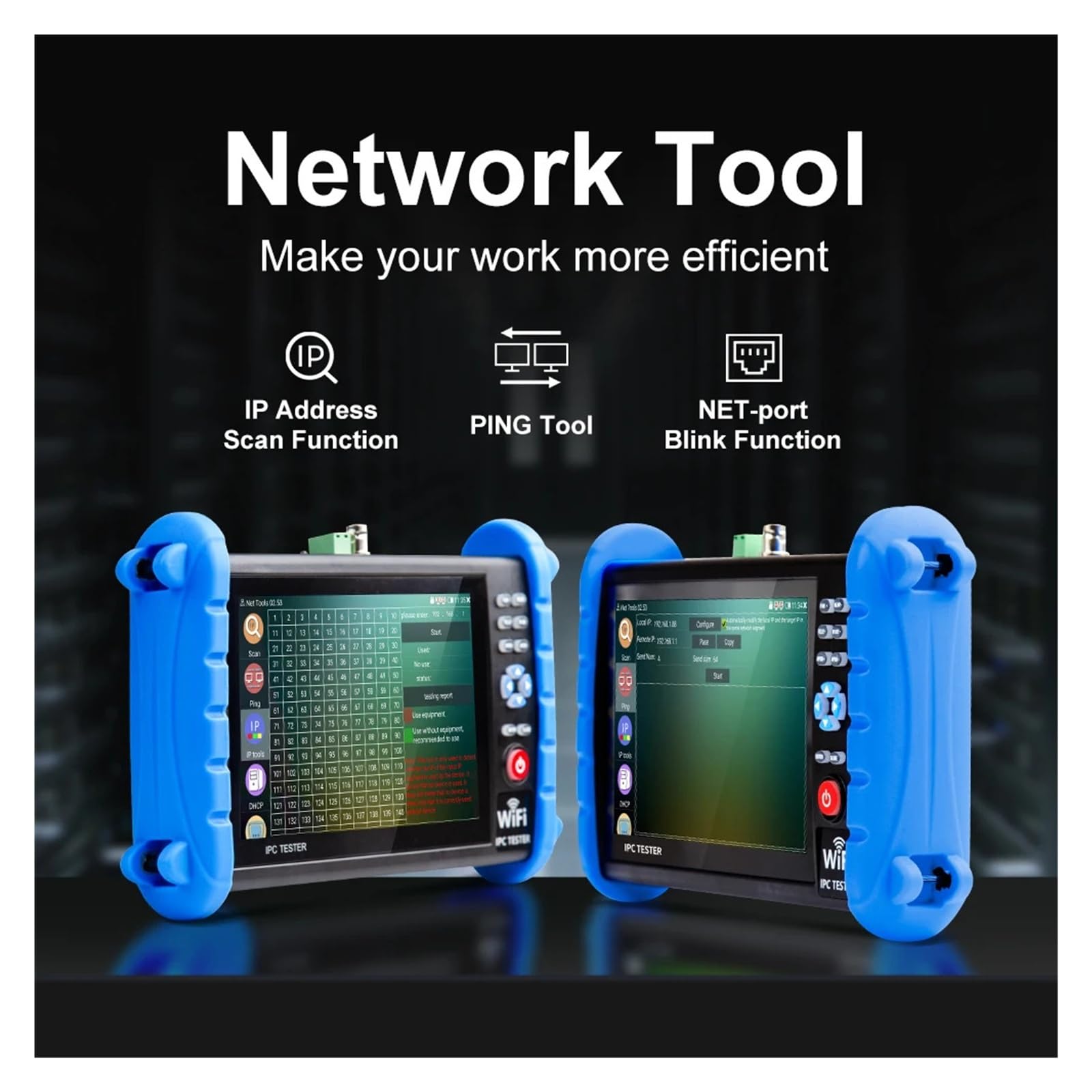 Tester CCTV IPC con touch screen 8MP AHD CVI TVI Ingresso e uscita HDMI Tester for cavi di rete for monitor telecamera PTZ Facile da leggere
