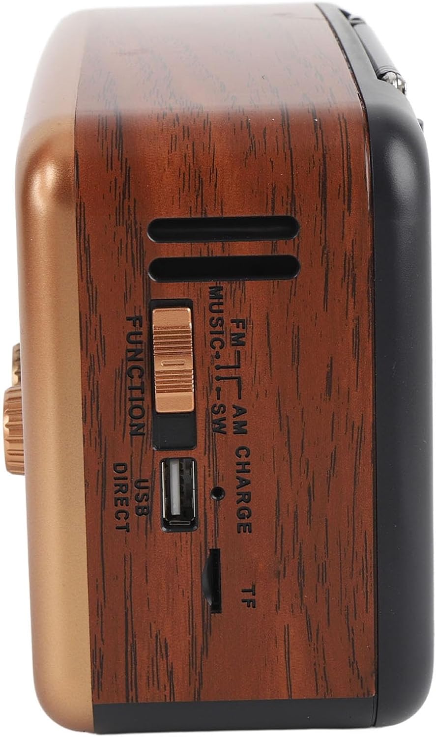 EBTOOLS Portable Radio, AM FM SW Bluetooth Radio with Long Retractable Antenna, USB SD Card Support, 2 Power Options, for Indoor Outdoor Travel Camping Vintage Decor (US Plug)