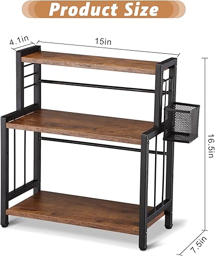 Miniatura 2 de Love's fengfang 3-Tier Spice Rack Organizer with Wire Basket,kitchen countertop organizer,spice rack countertop,seasoning rack,Seasoning Rack