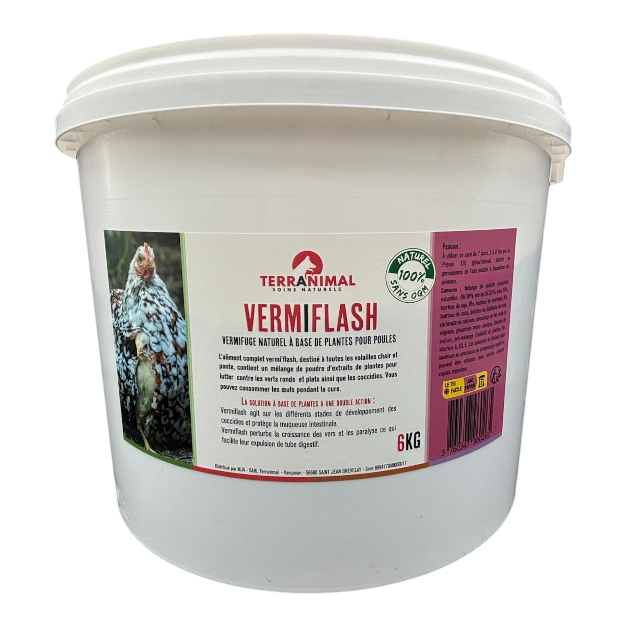 Vermifuge naturel 6 kg