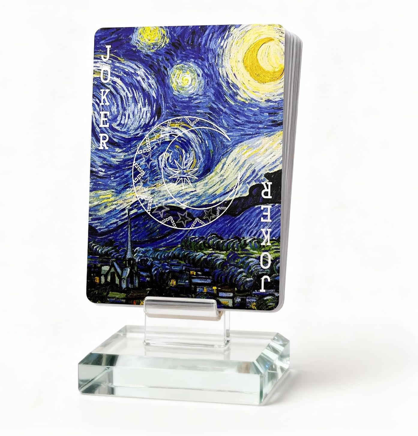 Artworks Playing Cards, Standard Index,54 Unique Illustrations Playing Card（1 Pack）,Classic Cards for Poker, Blackjack, Family Game Night & Card Games, Fun for All Ages(Starry Night)