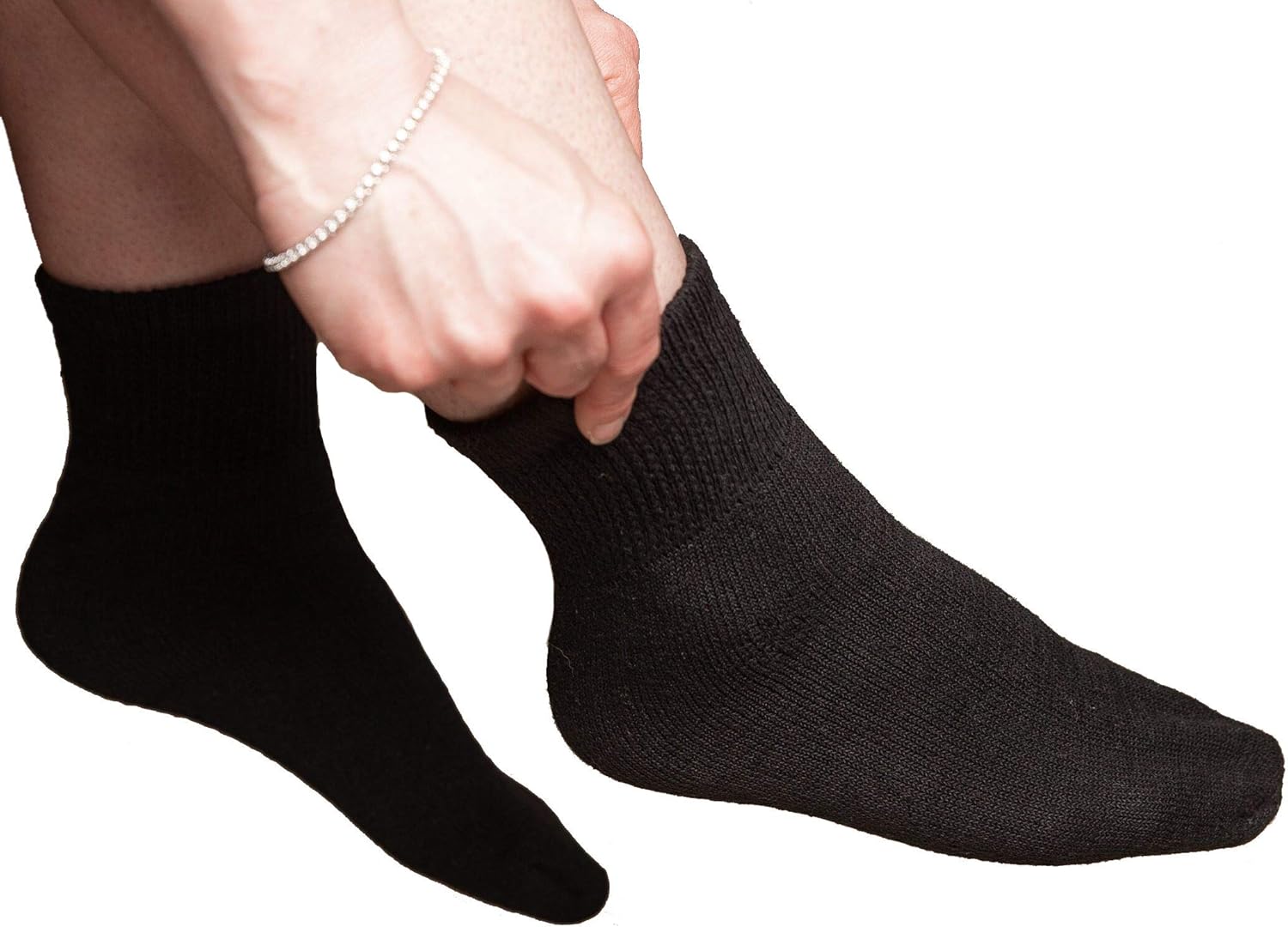 Diabetic Ankle Socks - Cotton Insulated Socks - Ankle Socks for Men and Womens - Gray - 12 Pairs, 10 to 13 Size by Comfort Finds