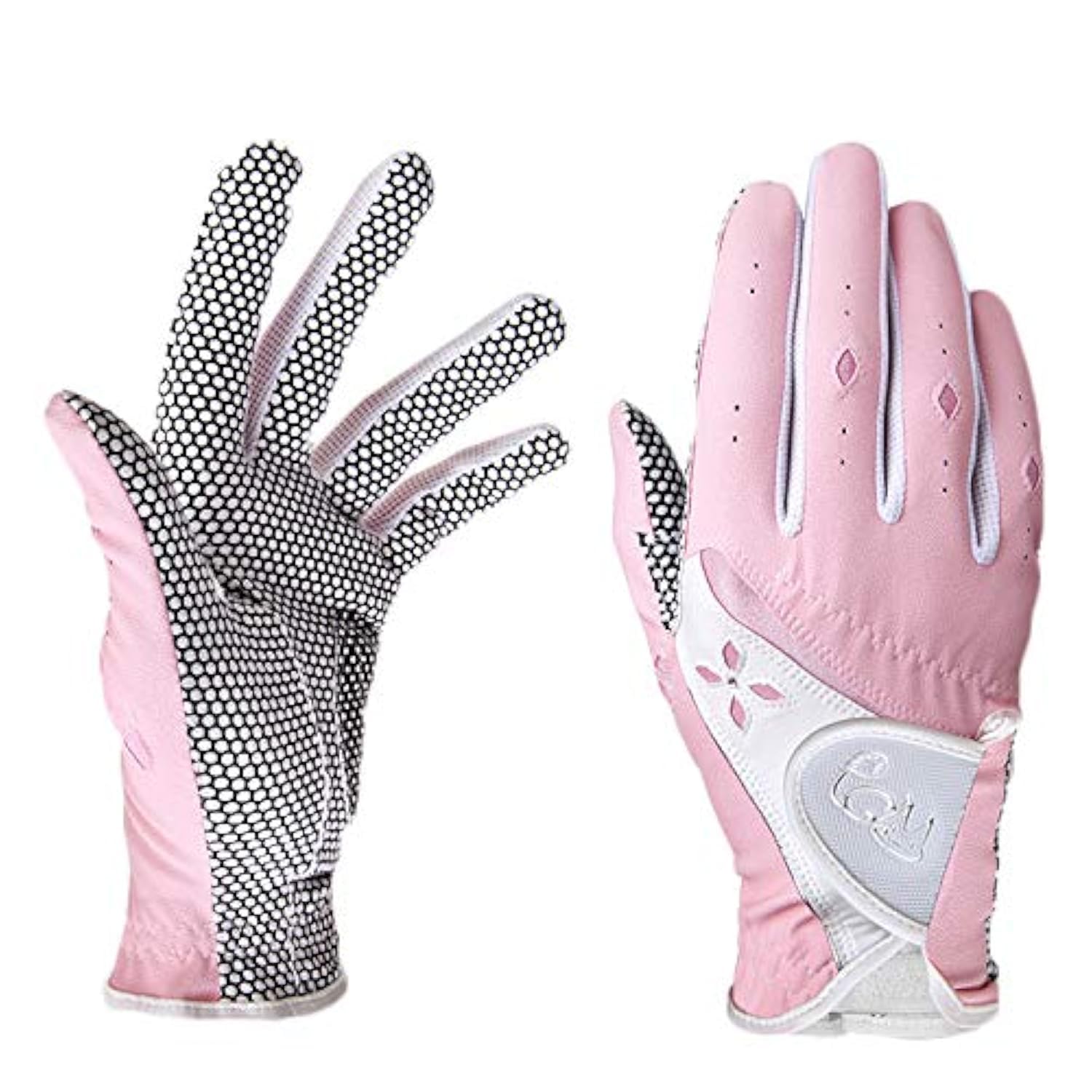 PGM Women's Golf Glove One Pair, Improved Grip System, Cool and Comfortable