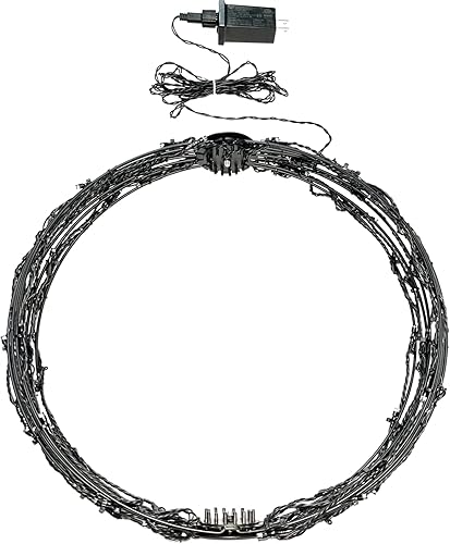 Miniatura 2 de Bolas de luz LED de metal para colgar en el árbol, para patio, vacaciones, festival, decoración de jardín (12 pulgadas, 3 unidades)