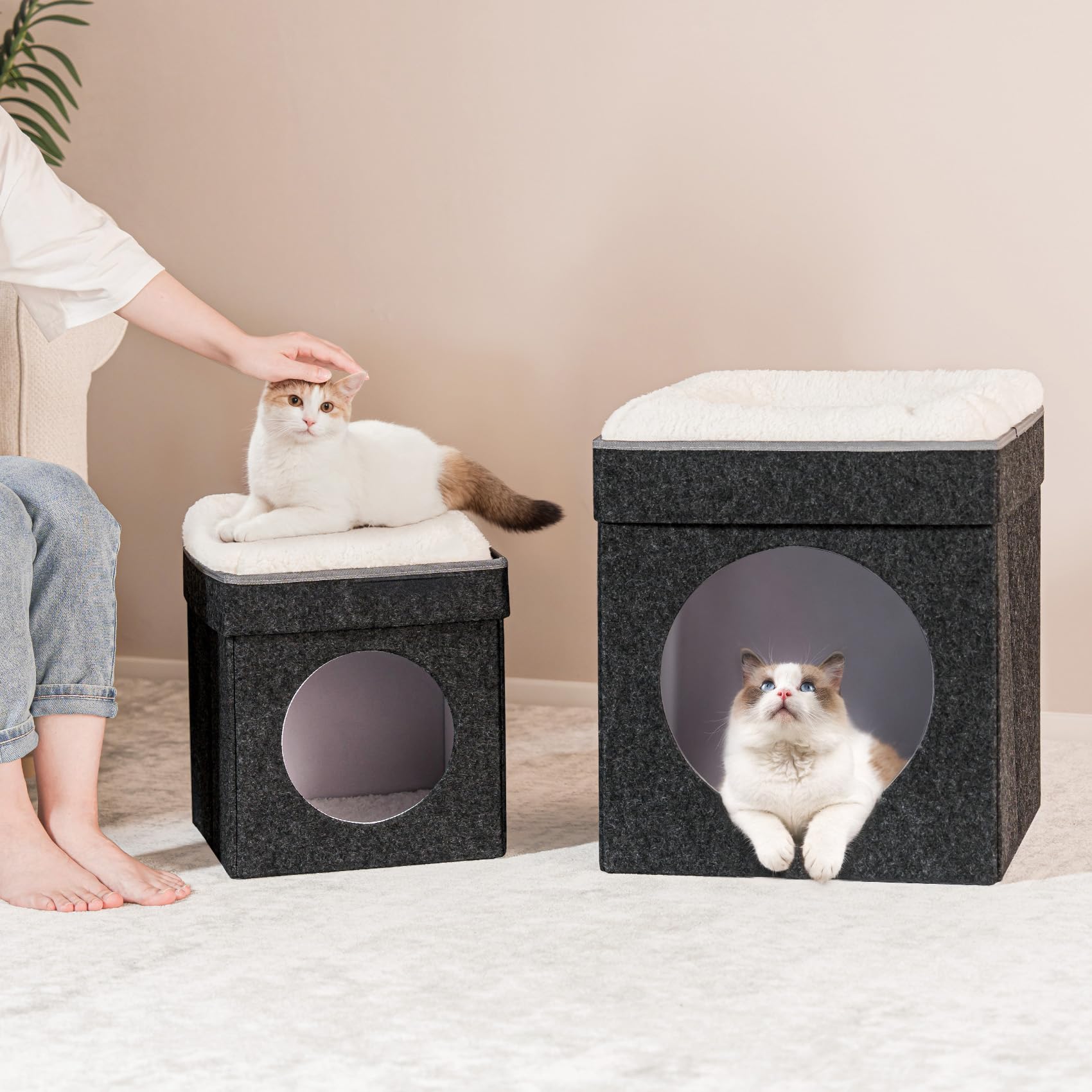 Snapklik.com : B FSOBEIIALEO Cat House Cube Small Dog Cubes For Indoor ...