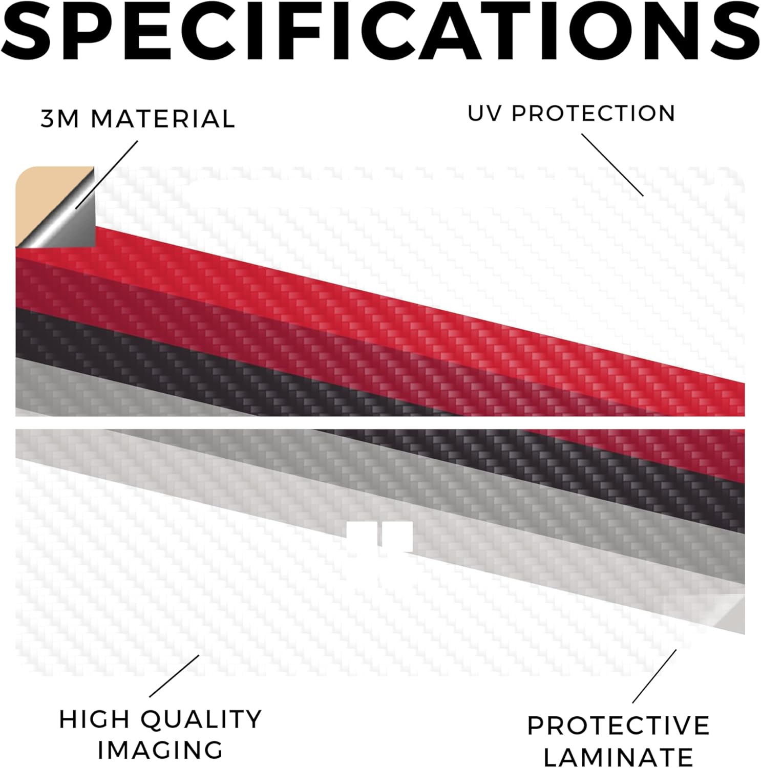 Carbon Fiber Tablet Skin Compatible with Microsoft Surface Pro 12" (2025) - Slant Stripes - Premium 3M Vinyl Protective Wrap Decal Cover - Easy to Apply | Crafted in The USA by MightySkins