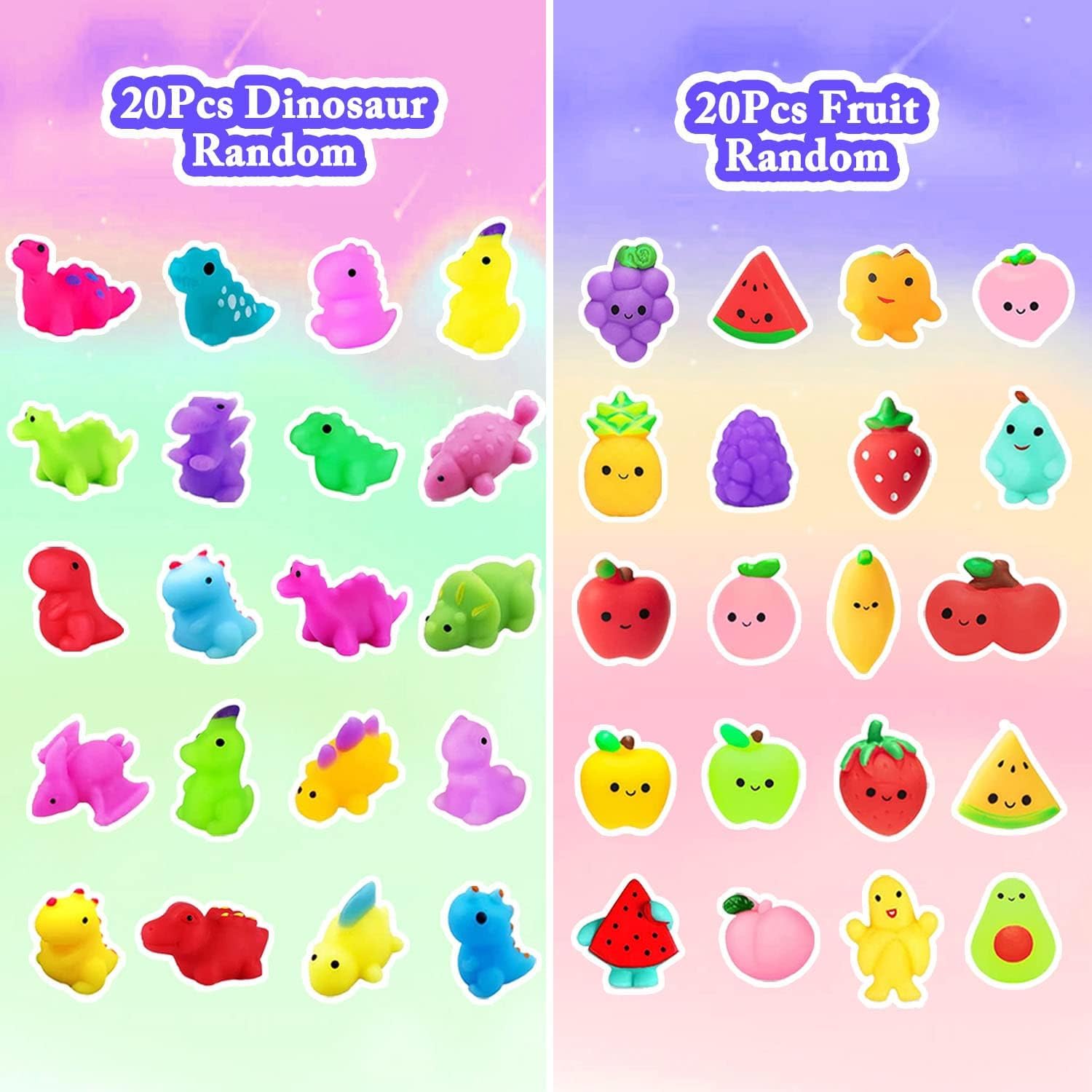 200Pcs Mochi Squishy Toys, Kawaii Squishies, Mini Fidget Toys Bulk for Kids, Party Favors Class Prizes Valentines Day Easter Egg Fillers,Christmas Goodies Bag Stuffers for Boys Girls (200) - Image 4