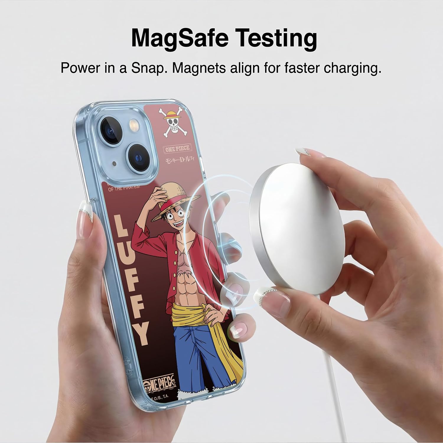 Head Case Designs Officially Licensed One Piece Monkey D. Luffy Graphic Art Gel Case [Military Grade Protection] Compatible with Apple iPhone 13 Mini and Compatible with MagSafe image 4