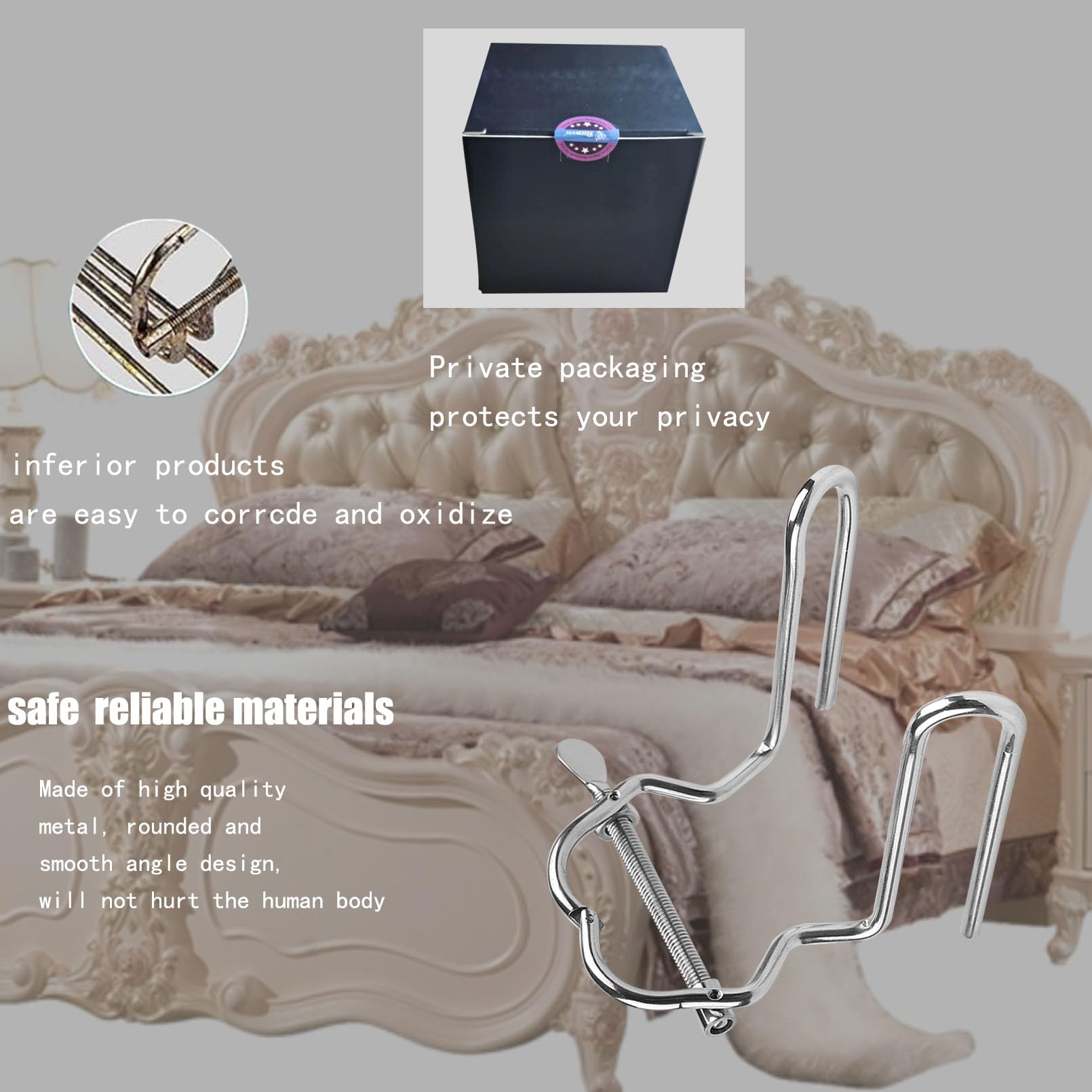 AMAZBEE Métal Dilatateur Anal Avec vis Tournante Hommes SM Speculum Vaginal Inox Plugs Anals Butt Plug Sex Toys Anal Pour Femmes Couples